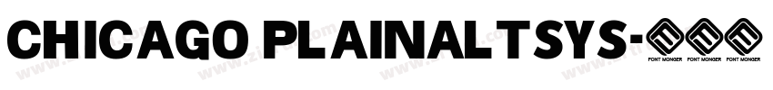 Chicago PlainAltsys字体转换